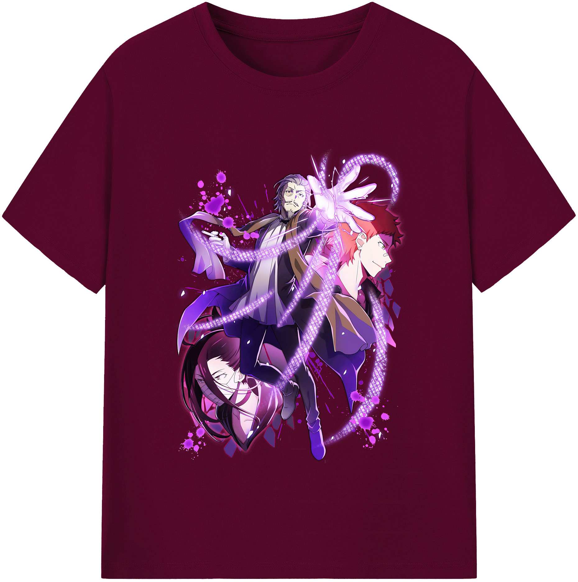 （画像用） 文豪ストレイドッグス Bungo Stray Dogs レディースカジュアルプリントTシャツ（綿100％）